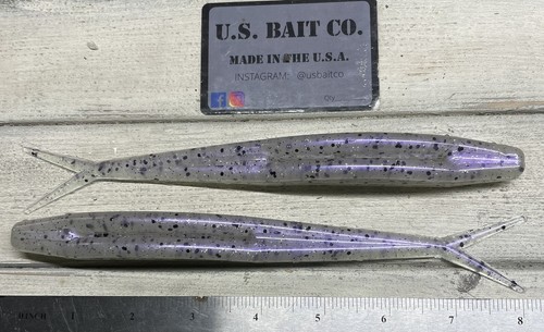 Fluke color purple squid - 8”,